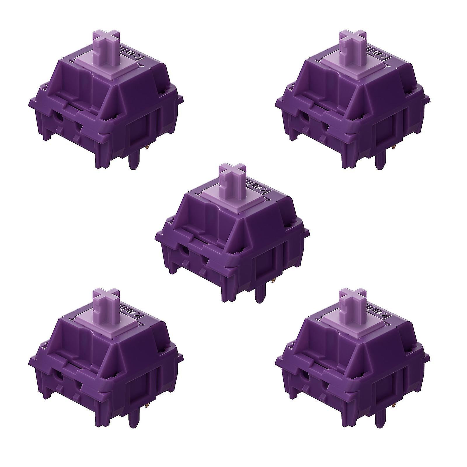 Pins, 63,5 G, Kailh Purple Potato Shaft Pom Material Paragraph Switch, Vorgeschmiert