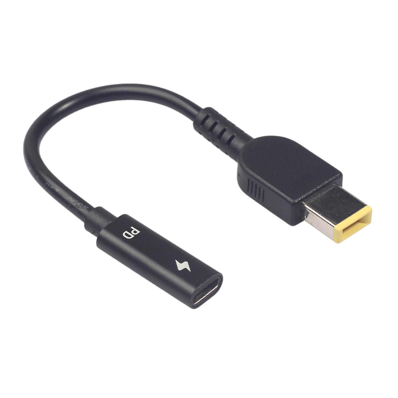 3671 90w Usb Typ-c Buchse Auf 11mmx4,5mm Quadrat Für Dc Stecker Netzteil