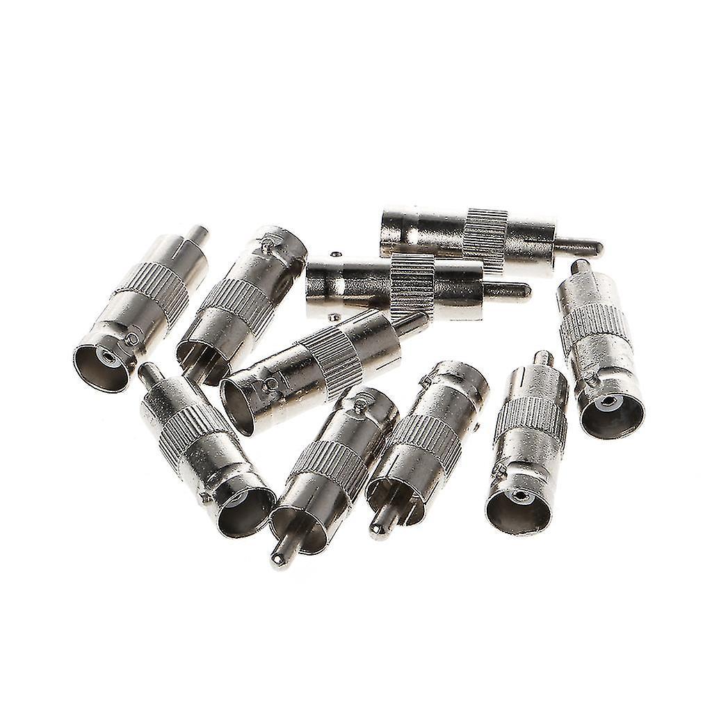 10 Stück Bnc-buchse Auf Rca-stecker Koaxialkabeladapter