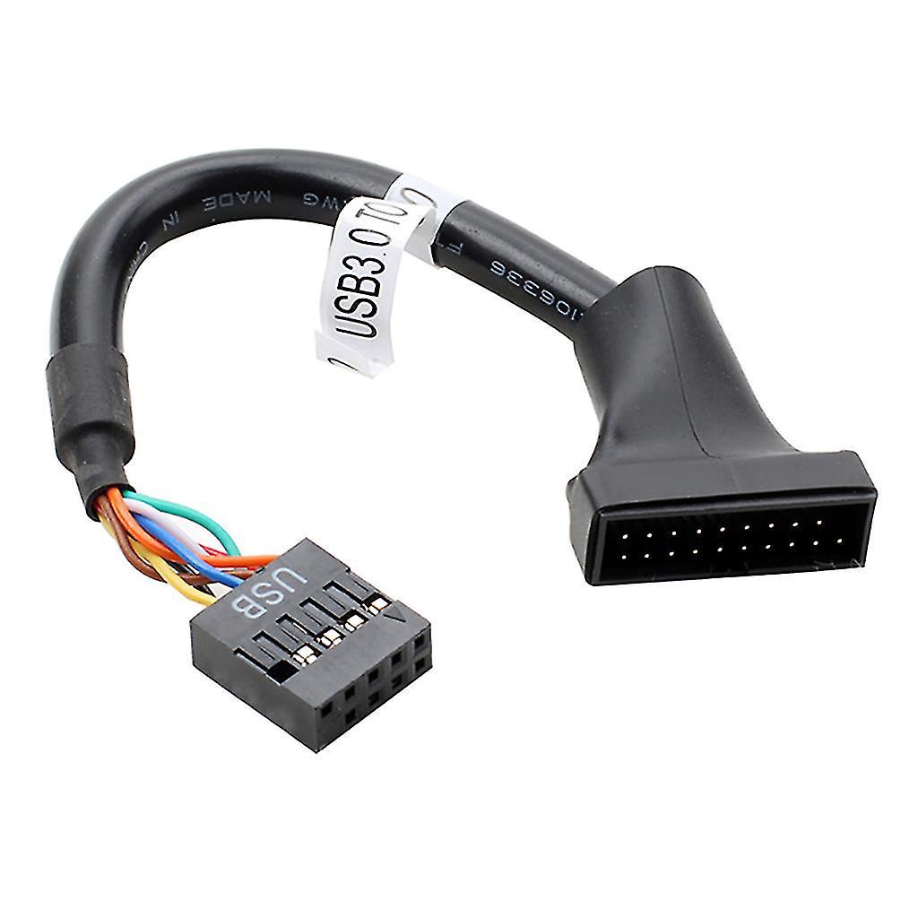 Usb 3.0 19-pin Stecker Auf Usb 2.0 9-pin Buchse Mainboard-gehäuse-adapterkabel