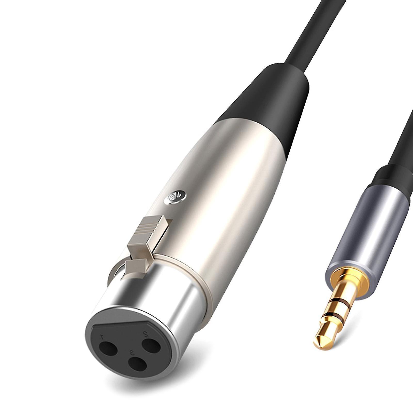 3,5-mm-stereo-klinkenstecker Auf Xlr-3-pin-buchse Aux-audiokabel Für Lautsprecher Und Mischpult