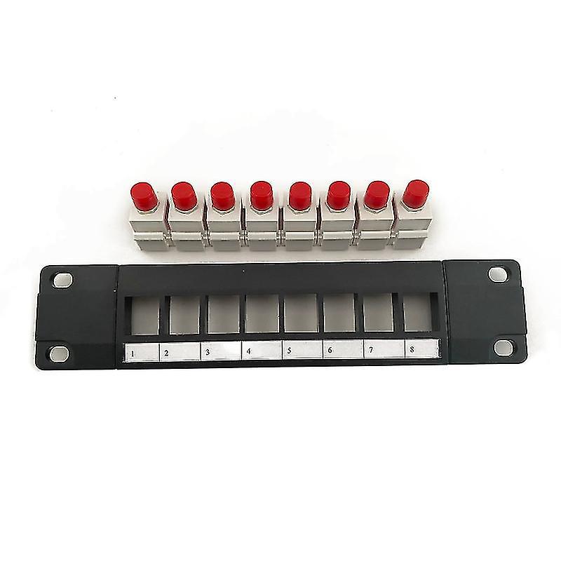 8-port-durchgangsadapter Für Fc-glasfaser-patchpanel (rj45)