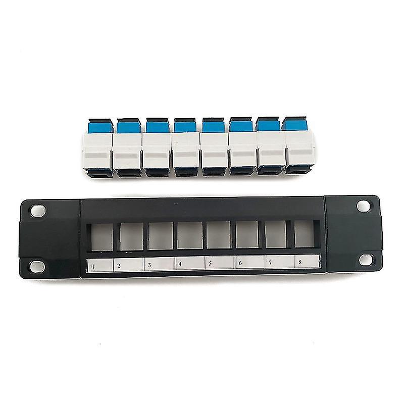 8-port Sc Unshielded Patch Panel Rackmount 8 X Gigabit Rj-45 Ethernet Ports