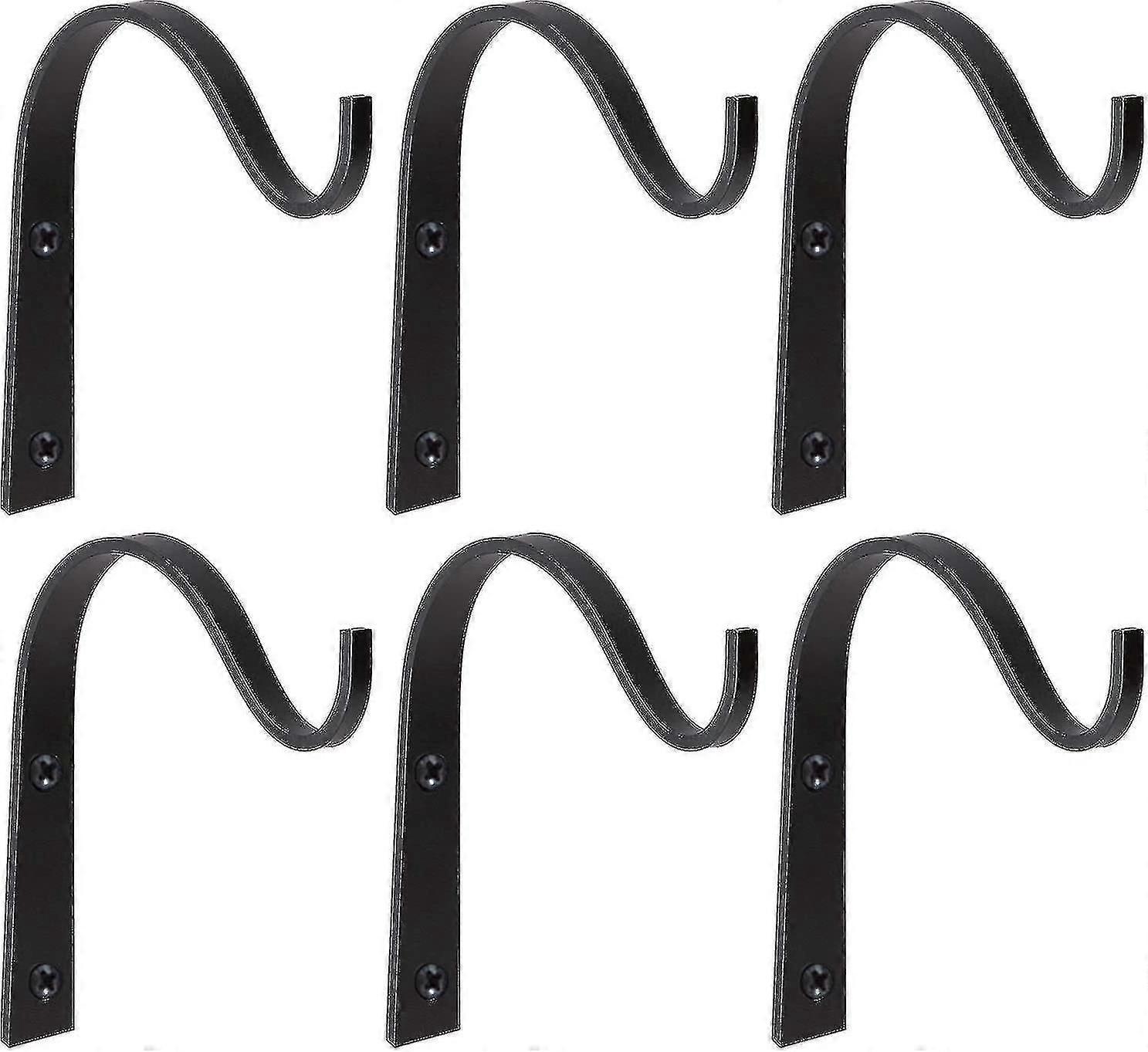 6er-pack Wandhaken Aus Eisen Zum Aufhängen Von Vogelfutterhäuschen, Für Drinnen Und Draußen, 7,6 Cm (3 Zoll)