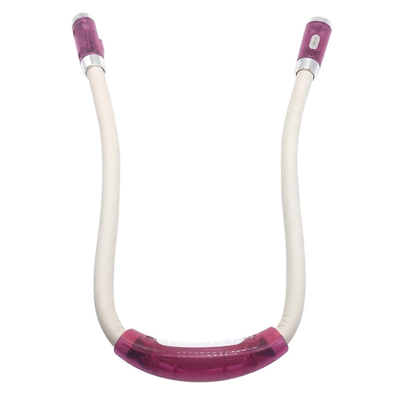 Flexible, Batteriebetriebene Led-hängelampe Mit Freihändiger Häkel- Und Buchbeleuchtung Für Drinnen-pink