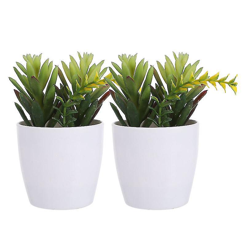 2 Stück Sukkulenten-bonsai Aus Kunststoff