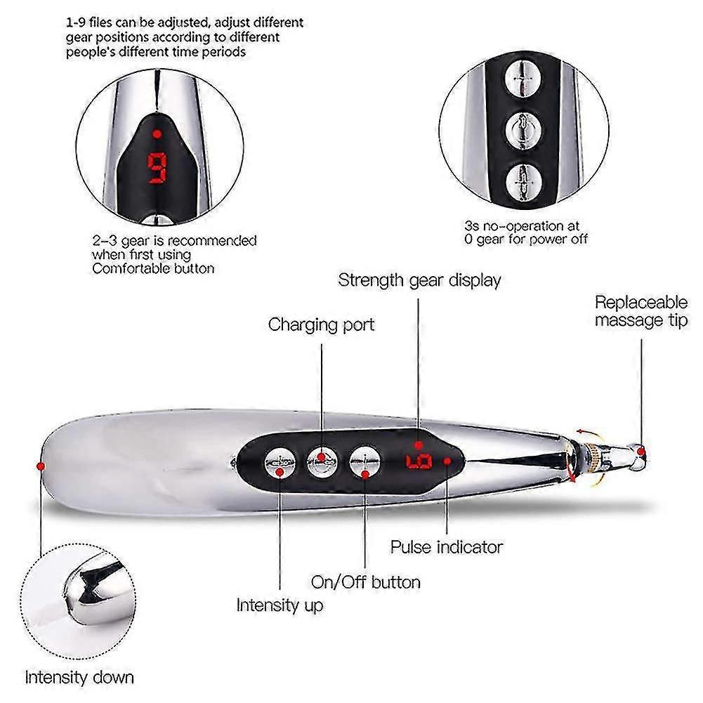 Akupunkturstift, Usb-wiederaufladbar, Elektronisches Schmerzlinderungswerkzeug