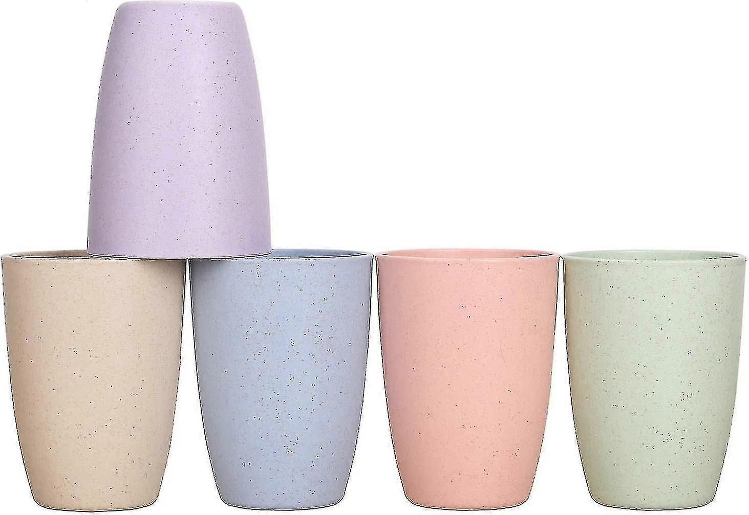 Unzerbrechliche Becher Aus Weizenstroh (355 Ml) – Wiederverwendbares Trinkset Mit 5–26 Stück