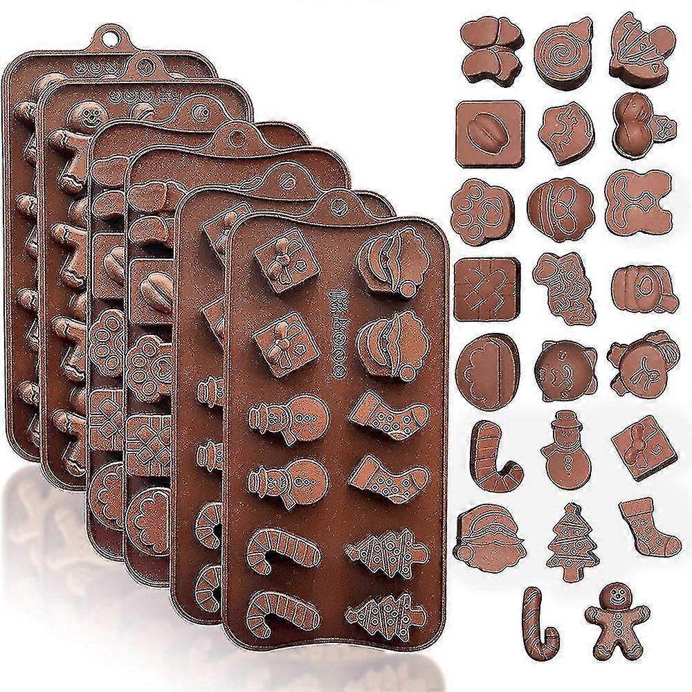 6-teilige Kuchenform, Verschiedene Silikonformen, Schokoladenform L, Backen