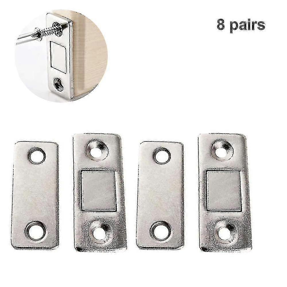 8 Stück Ultradünne, Unsichtbare Magnetische Türstopper, Schubladenmagnete