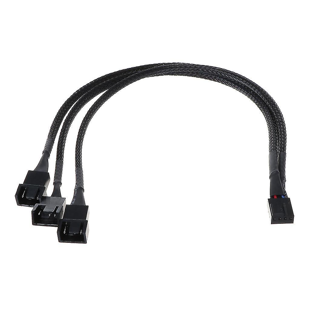 Auf 3 Lüfterkabel 4-polig Auf 3 X 4-polig/3-polig Pwm-verlängerungskabel 4-polig Y-splitter 30 Cm