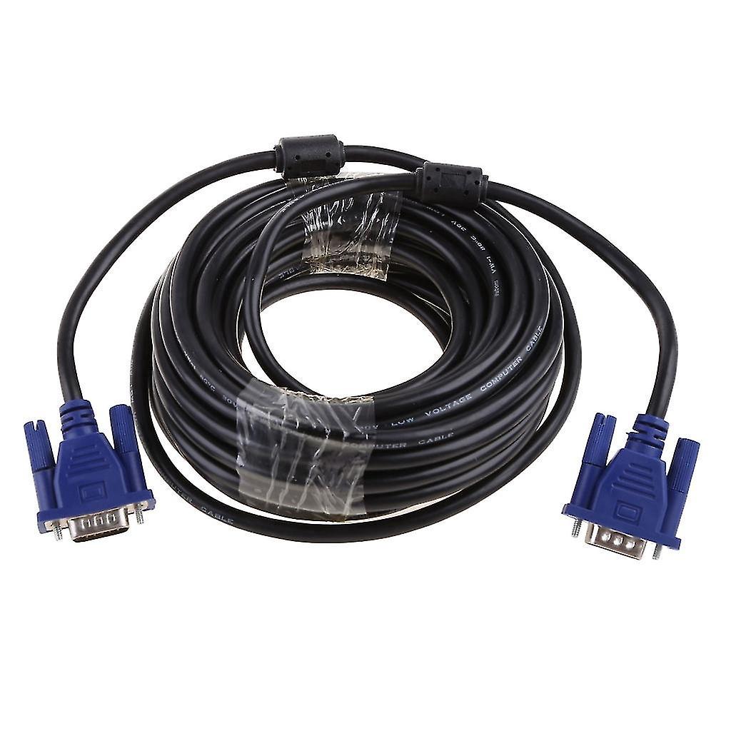 1,5/3/5/10 M Vga 15-pin Stecker-zu-stecker-verlängerungskabel Für Pc, Laptop, Projektor Und Hdtv