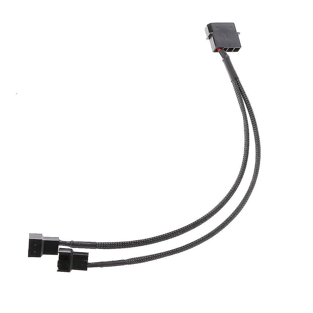 27 Cm Langes 4-poliges Molex-stecker-auf-3-/4-poliges-pwm-lüfteradapterkabel-verlängerungskabel