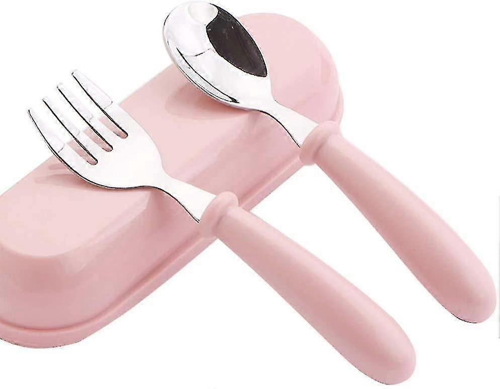 Gabeln Und Löffel. Babybesteck-set Aus Edelstahl, Gabel- Und Löffelset Für Babys