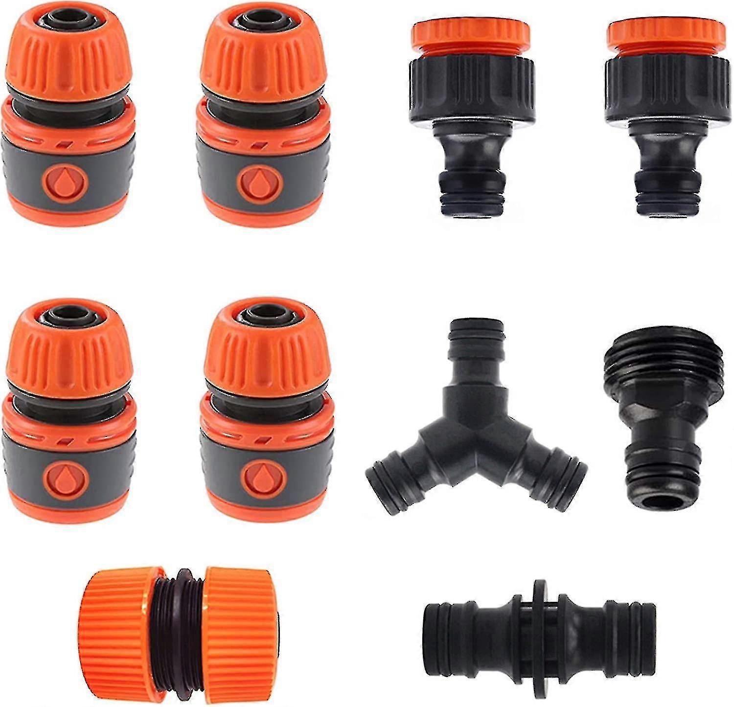 Schlauchverbinder-set, Schnellkupplung Für Schlauchenden, 2-in-1-gewindebohrer, Y-verteiler, Doppel-außengewinde, Reparaturanschluss, 3/4"-außengewinde