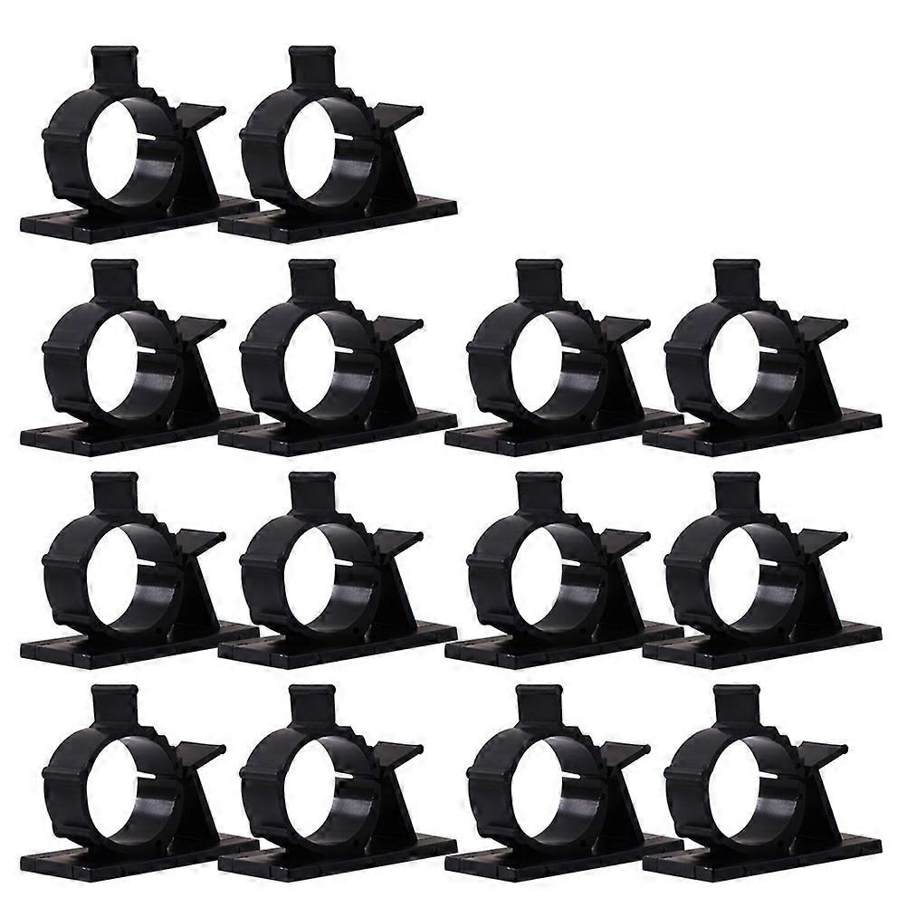 100 Stück Verstellbare Kabelclips, Selbstklebende Kabelbefestigungsclips, Kabelmanagement-halter, Klemmen, Organizer, Kabelbefestigungen-100pcs-black
