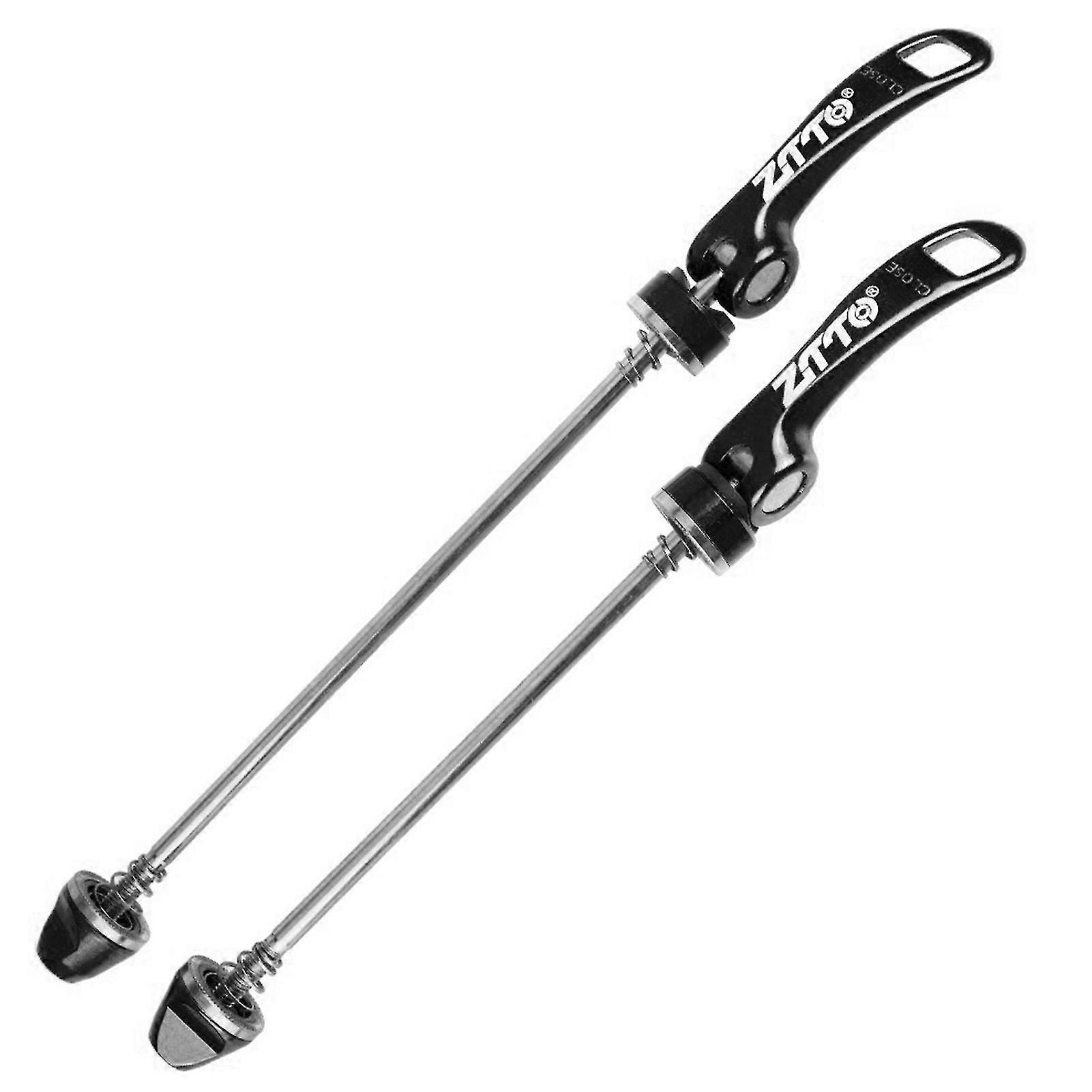 1 Paar Rennrad-fahrradnaben-schnellspanner, Vorder- Und Hinterradhebel, Achse-black