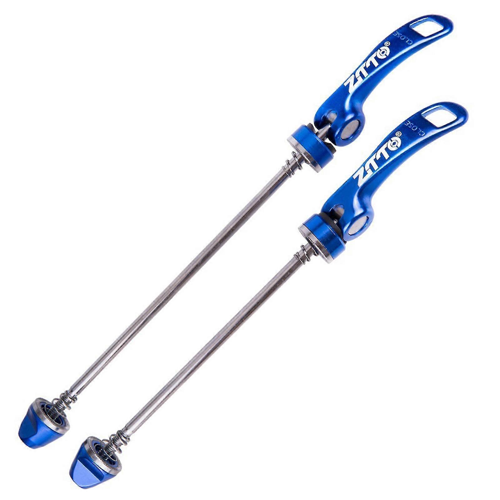 1 Paar Rennrad-fahrradnaben-schnellspanner, Vorder- Und Hinterradhebel, Achse-blue