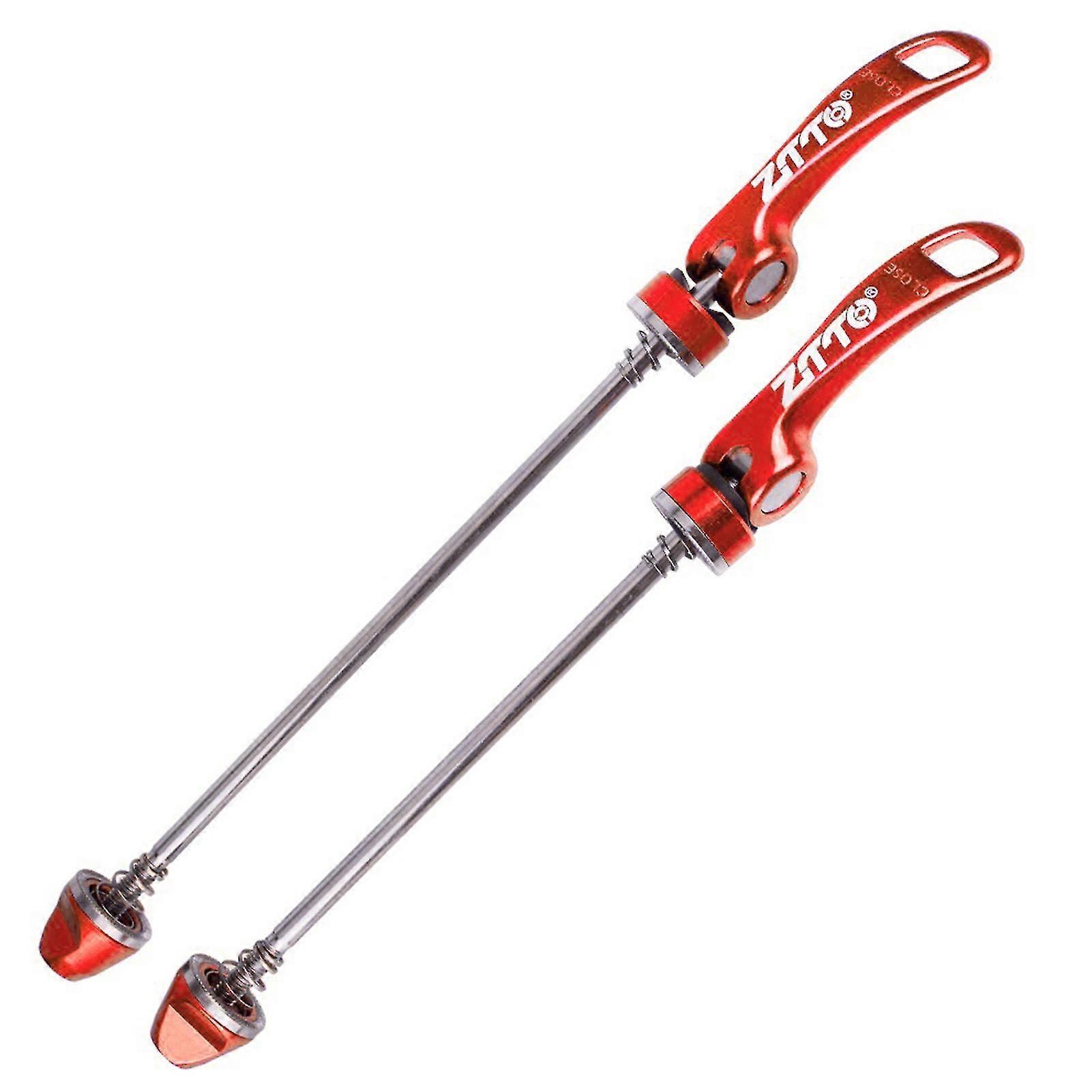 1 Paar Rennrad-fahrradnaben-schnellspanner, Vorder- Und Hinterradhebel, Achse-red