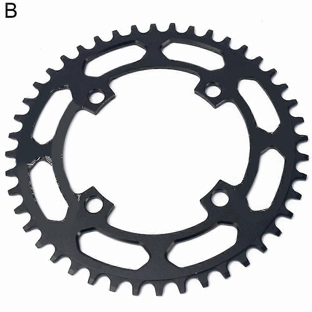 Mountainbike-kurbelgarnitur 104 Mm Lochkreis, Rundes 40/42-zähne-narrow-wide-kettenblatt-style A-black