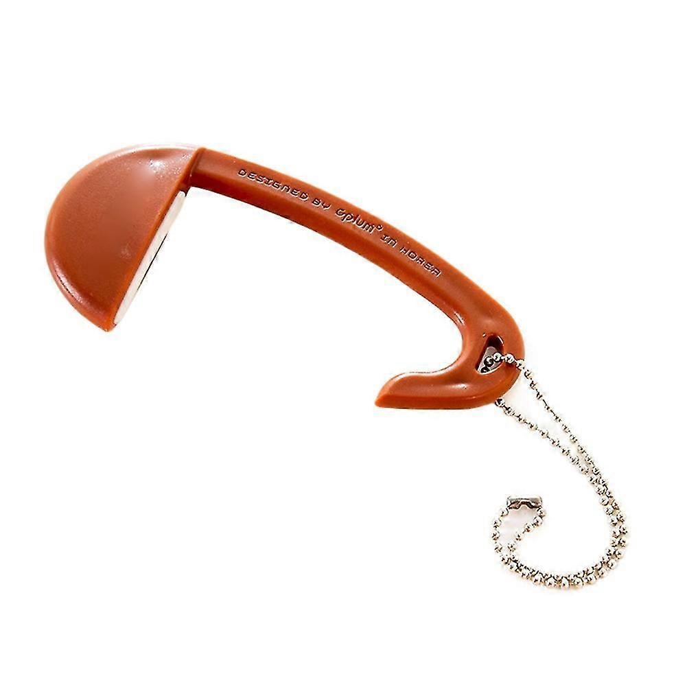 Tragbarer, Abnehmbarer Plastiktütenhaken, Tisch-schreibtisch-handtaschenhalter, Mini-kleiderbügel-brown