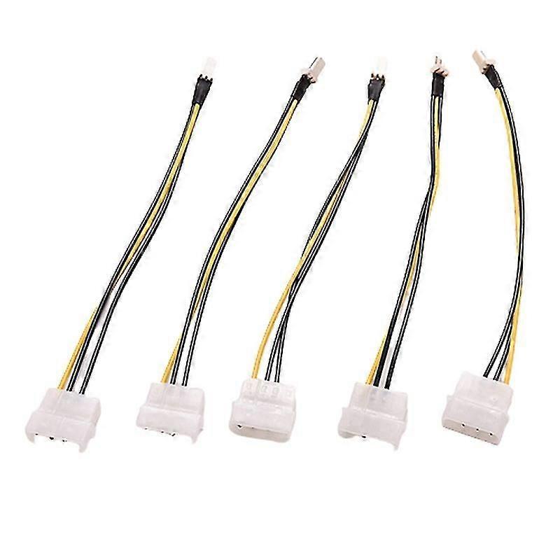 Stück 4-pin Molex/ide Auf 3-pin Cpu-gehäuselüfter-stromanschlusskabel-adapter 20 Cm