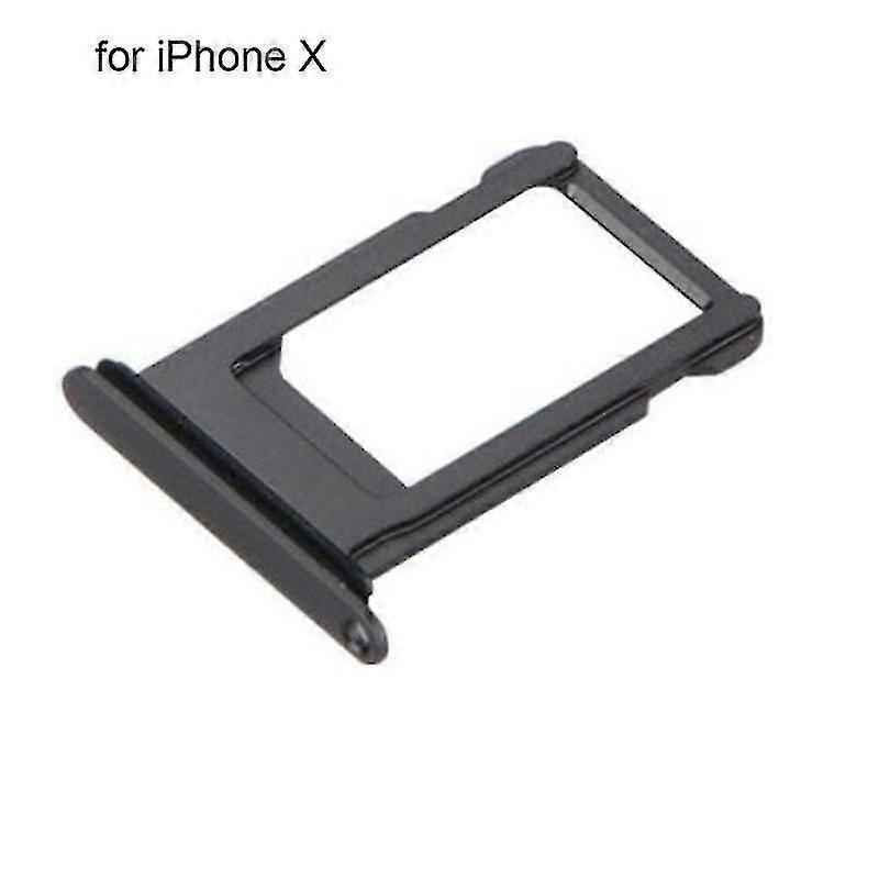 Ersatz-sim-kartenhalter-schlitzplatte, Kompatibel Mit Iphone 8, 8 Plus Und X-black For Iphone X