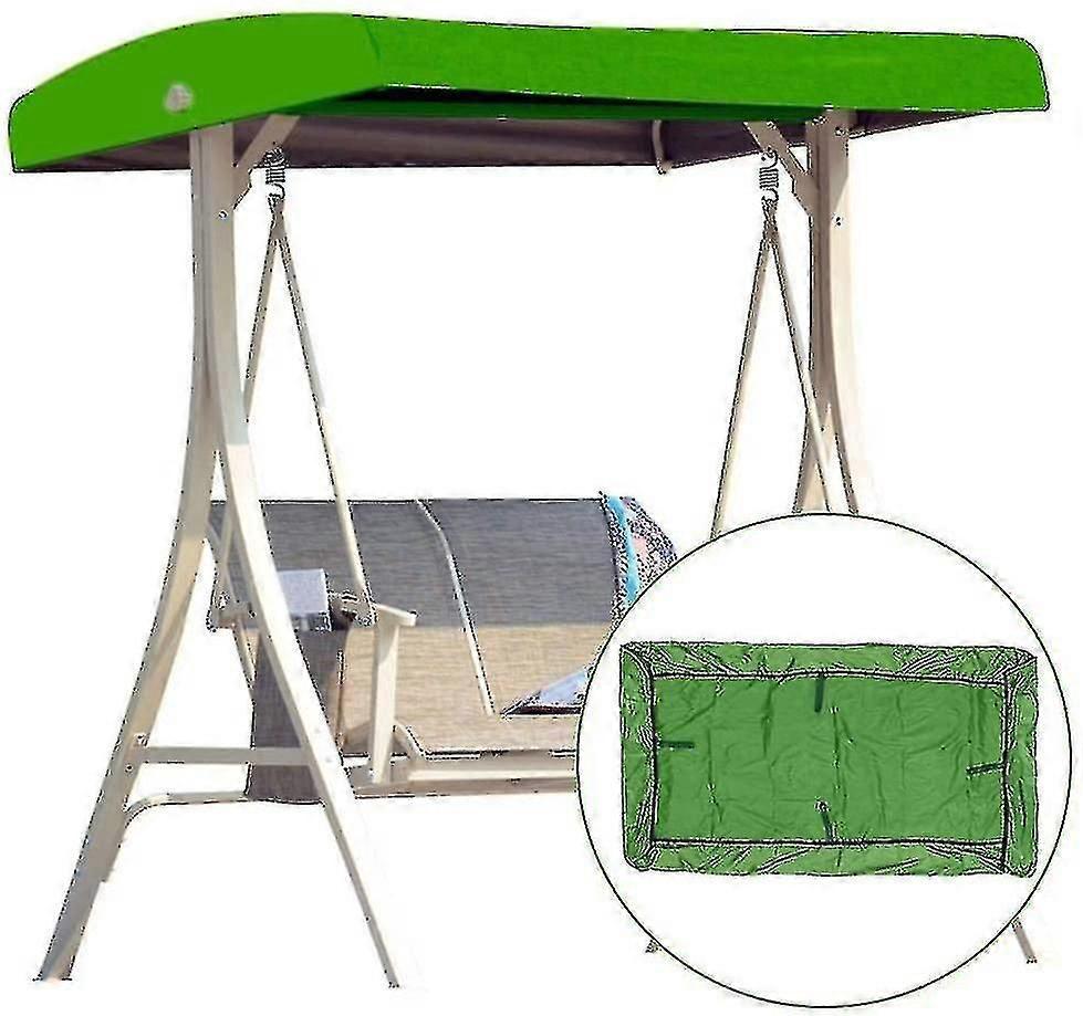 Gartenschaukel Universal-verandaschaukelabdeckung Markise Schaukeldachgrün