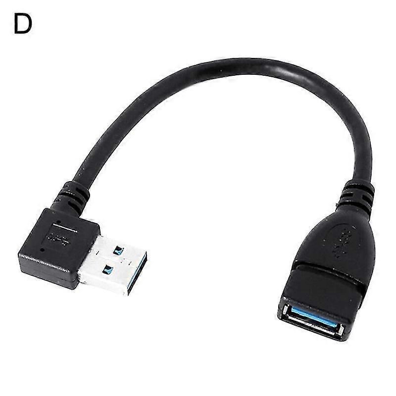 Usb 3.0 Typ A 90 Grad Abgewinkeltes Verlängerungskabel (stecker Auf Buchse)-d