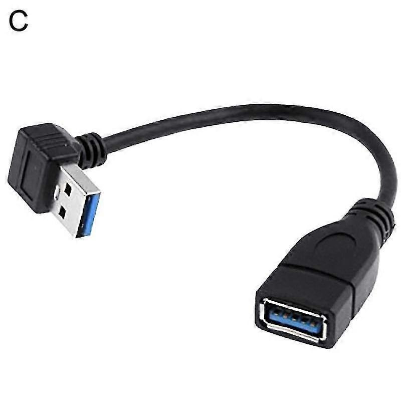 Usb 3.0 Typ A 90 Grad Abgewinkeltes Verlängerungskabel (stecker Auf Buchse)-c