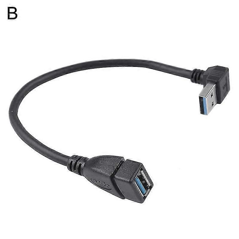 Usb 3.0 Typ A 90 Grad Abgewinkeltes Verlängerungskabel (stecker Auf Buchse)-b