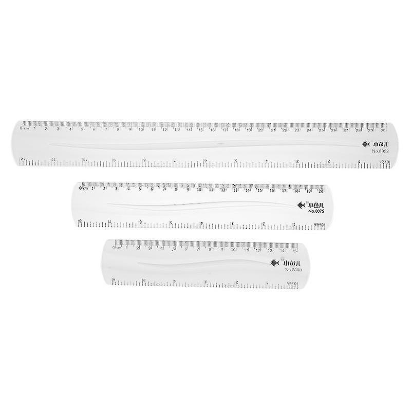 3-teiliges Set Farbwechselnder Lineale