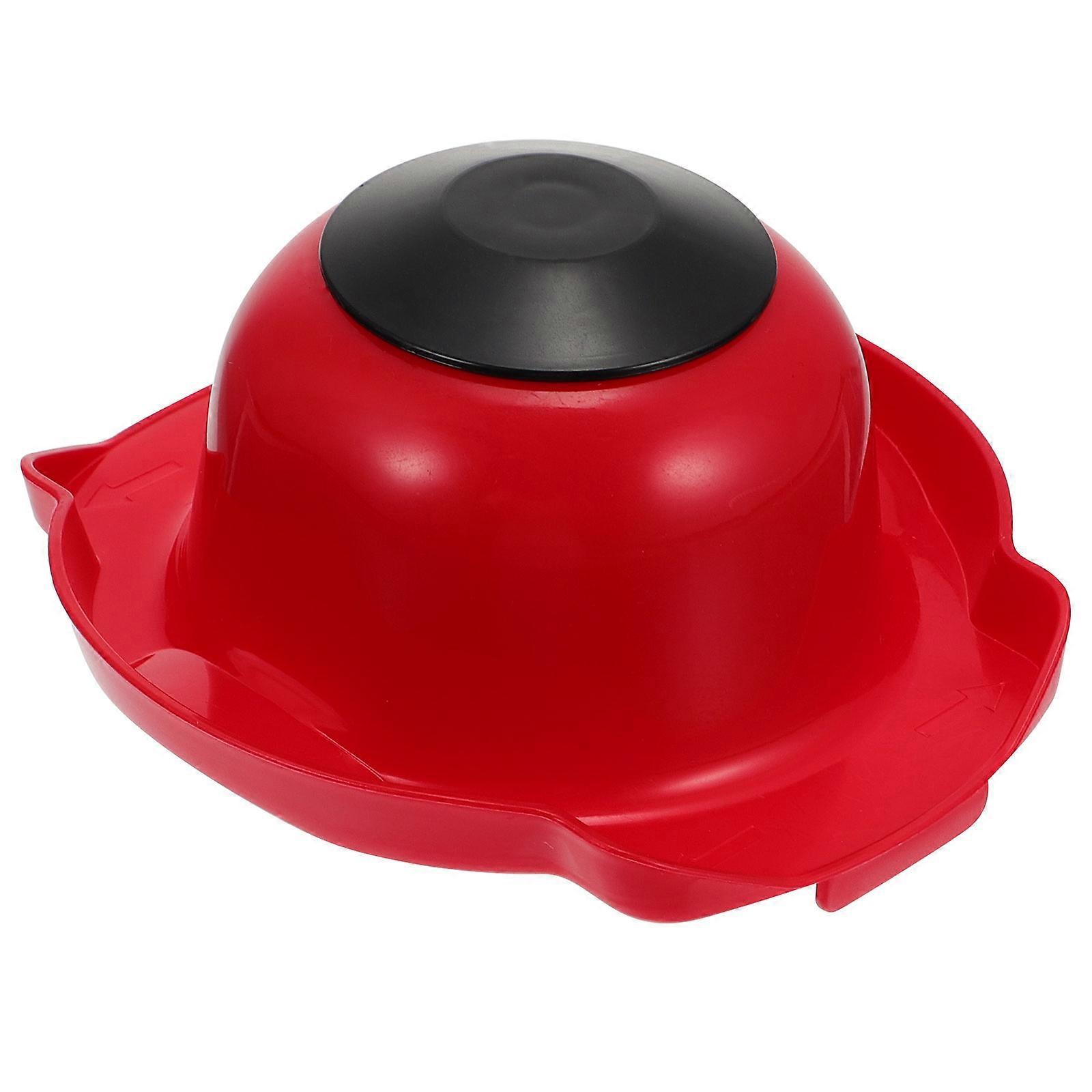 Stück Fingerschutz Für Lebensmittelreibe, Robuster, Multifunktionaler Halter Für Lebensmittelsicherheit-11.5x10.8x5cm-red