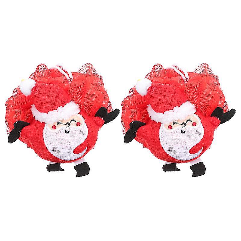 2 Stück Weihnachtsmann-badeblumen
