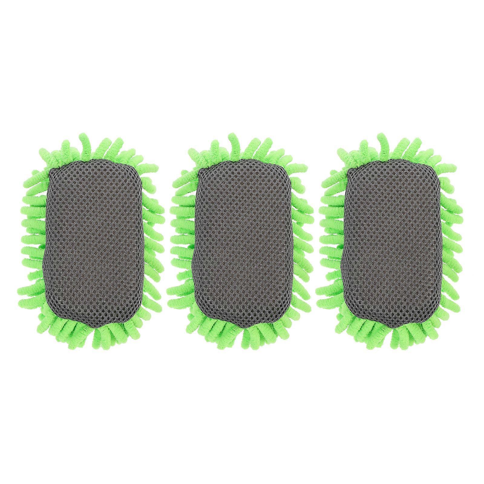 3-teiliges Set Tafelwischer, Whiteboard-radierer, Kreidetafelreiniger-13x7x5cm-green