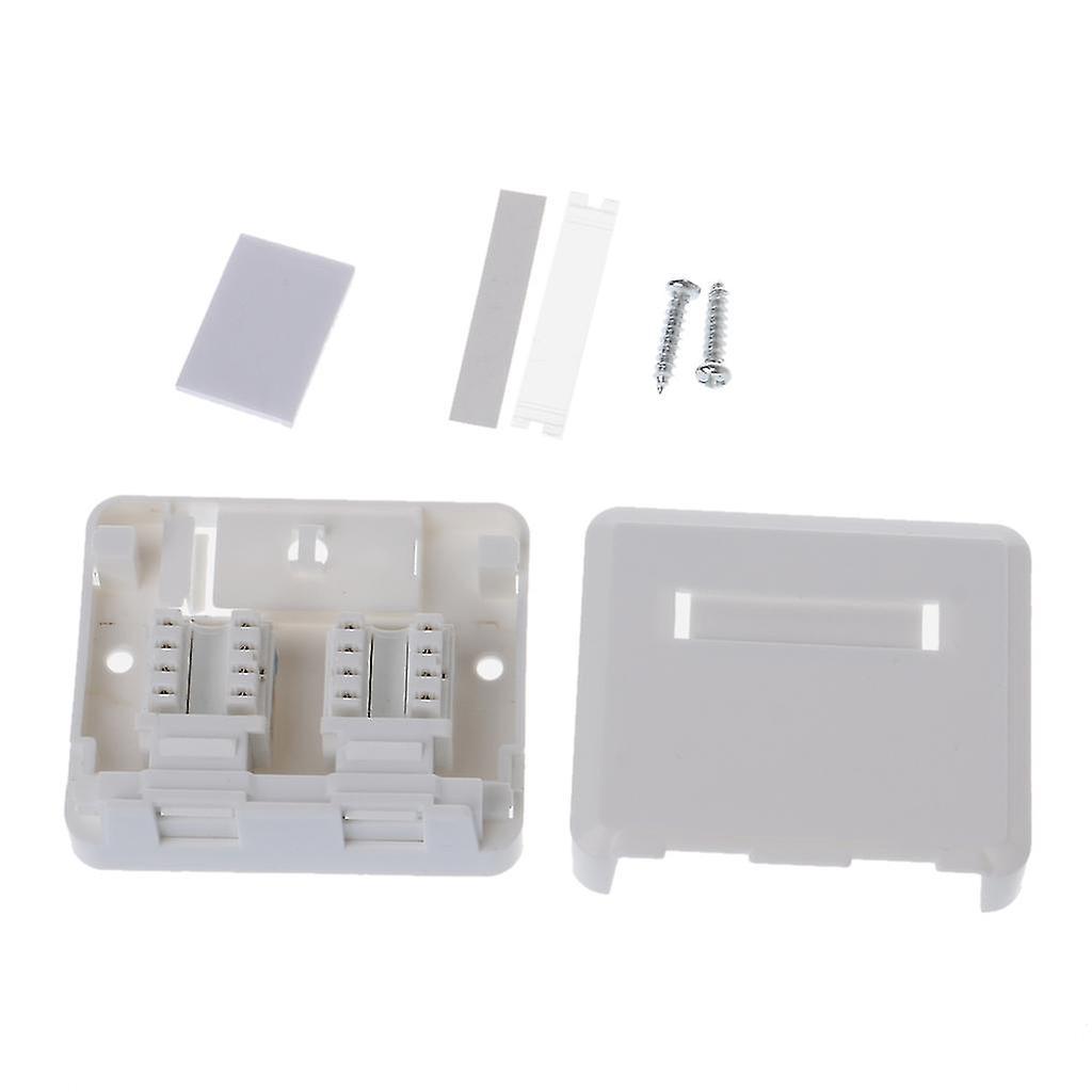 Desktop Jb Dual-port Panel Ethernet-kabelanschlussdose Mit 2 Cat6-modulen
