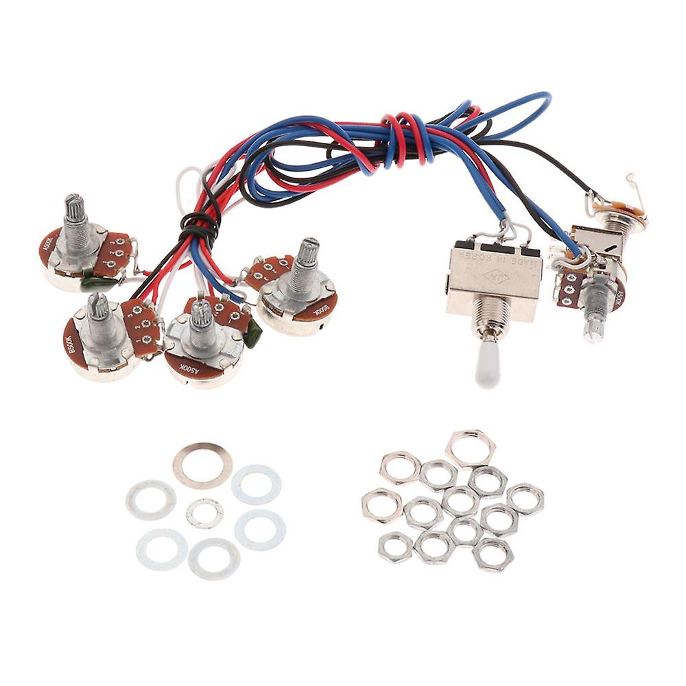 Schaltkreis-set Mit Potentiometer Für E-gitarrenteile, Weiß