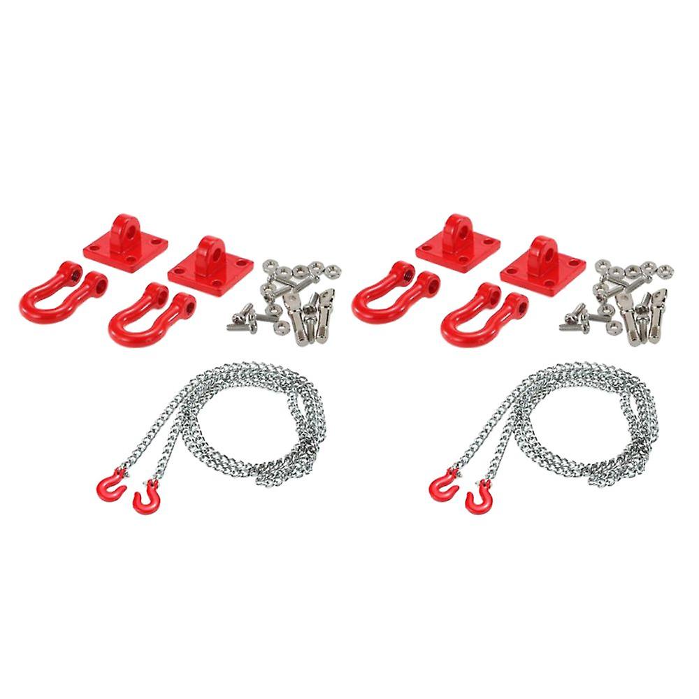 Rc Crawler 1:10 Abschlepphaken Und Anhängerkette Für Axial Scx10 D90 D110 Tf2