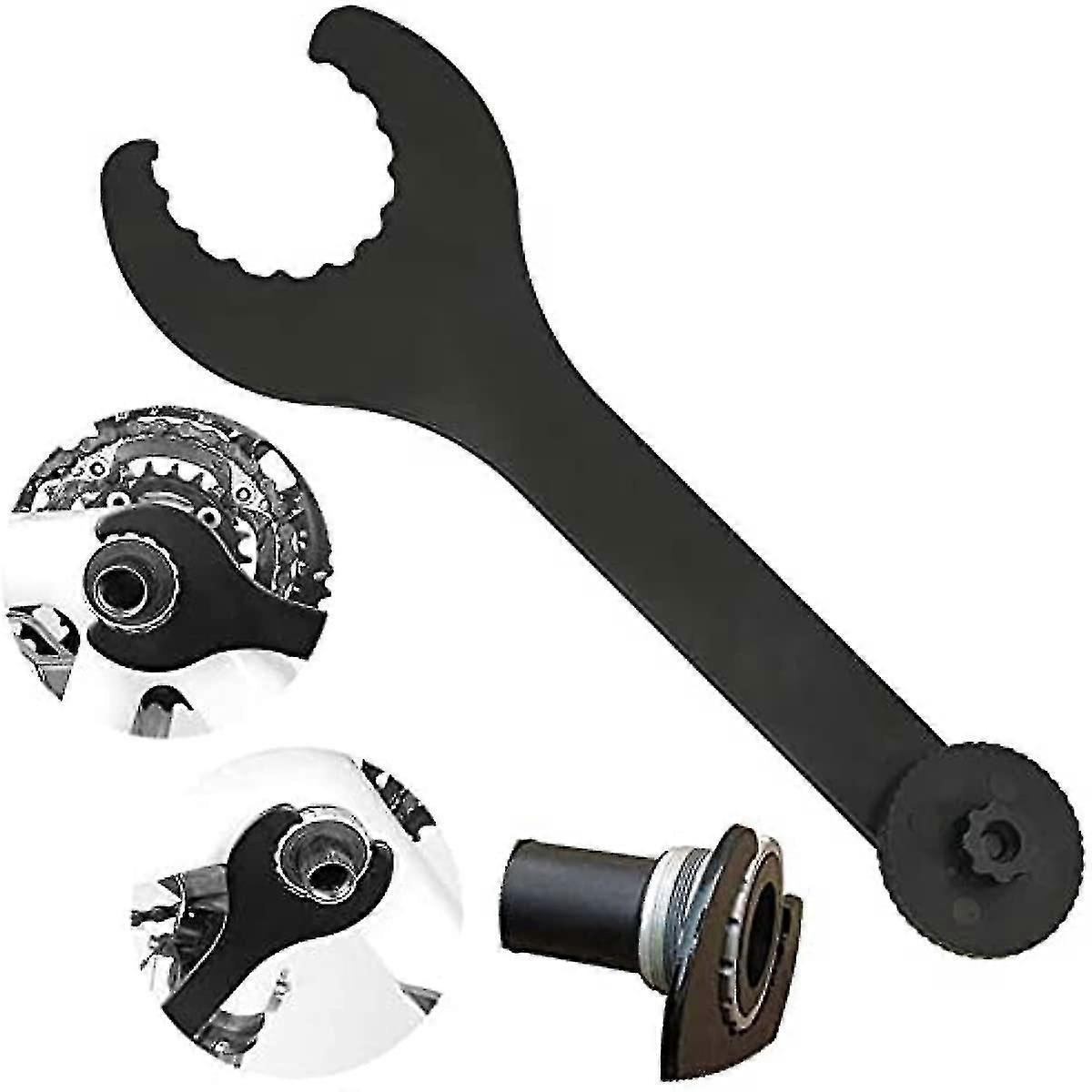 Fahrrad-tretlagerschlüssel 22 Cm, Kohlenstoffstahl, Fahrrad-tretlagerschlüssel, Fahrrad-tretlagerschlüssel, Fahrrad-pedalschlüssel, Fahrrad-kurbelschlüssel, Fahrradreparaturwerkzeug