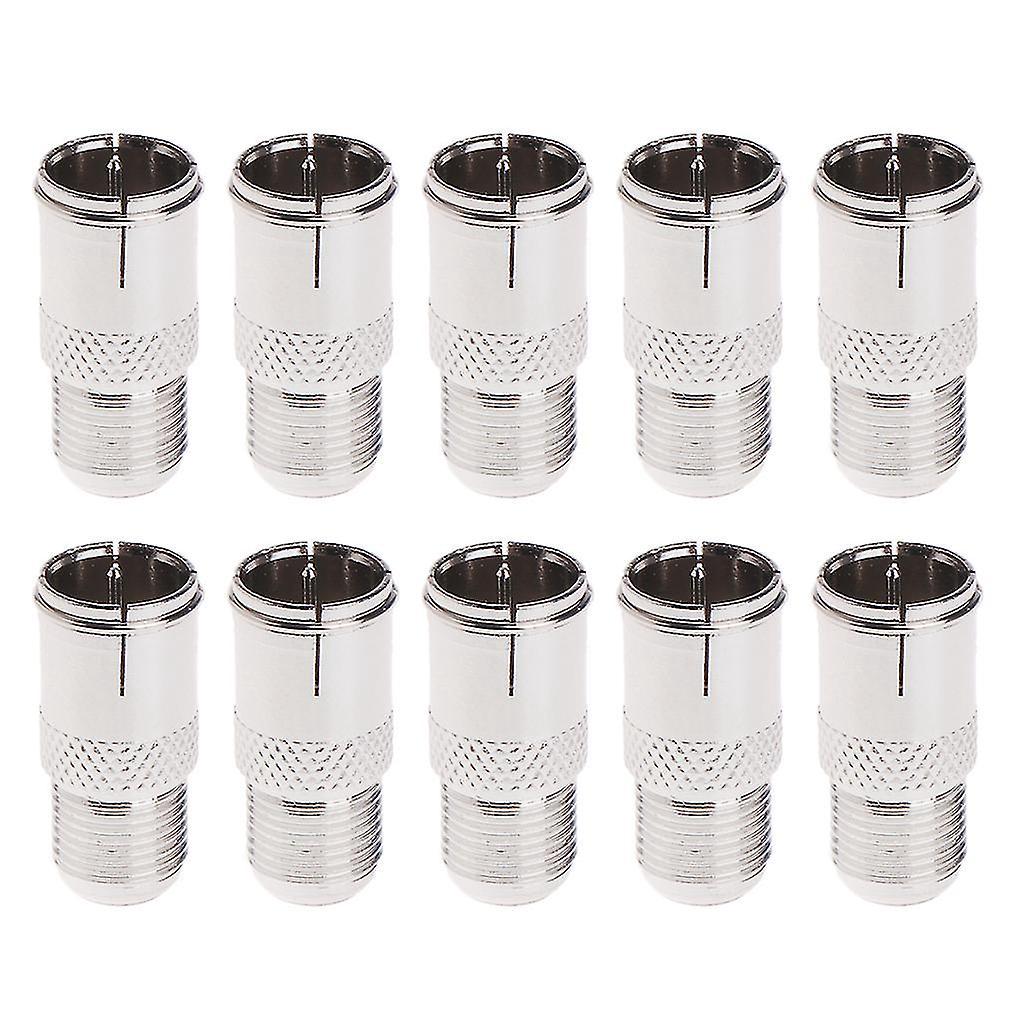 10 Stück Schnellanschluss-f-stecker-auf-buchse-adapter – Steckverbindung Für Hf-koaxialkabel
