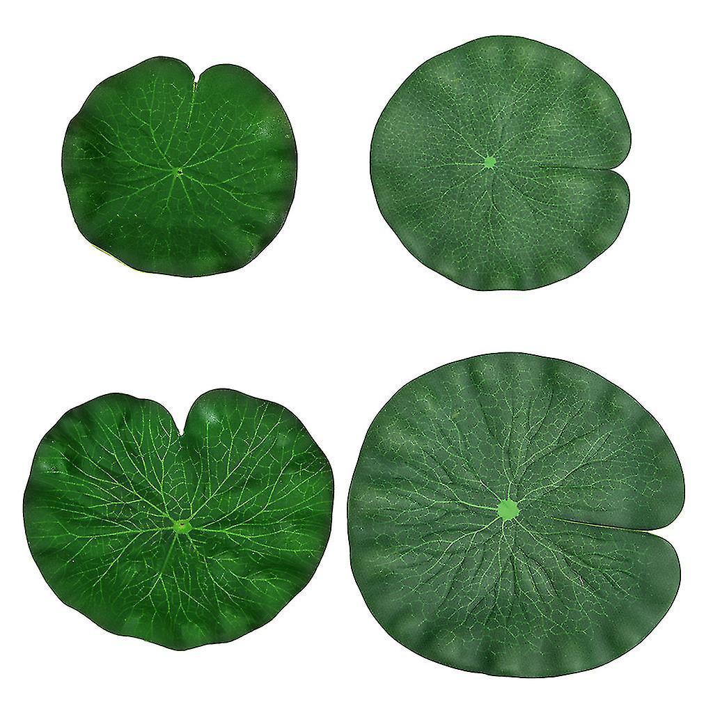Schwimmende Lotusblätter Mit Lebendigen Details, Künstliche Gartendekoration, 4-teilig