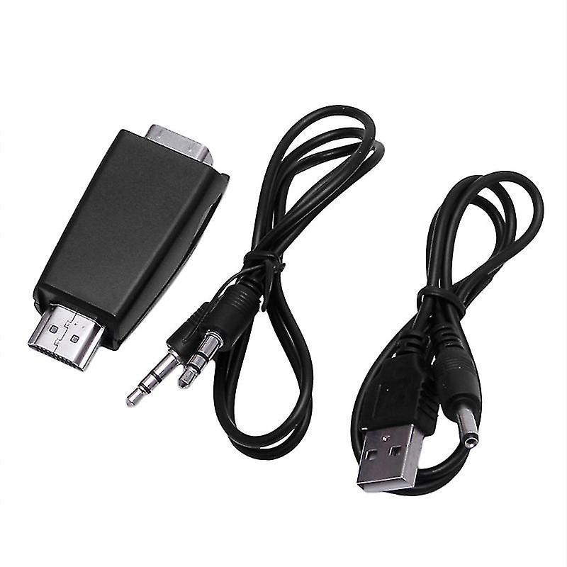 Hdmi-kompatibler Stecker Auf Vga Mit Audiokabel, Hd-videokonverter