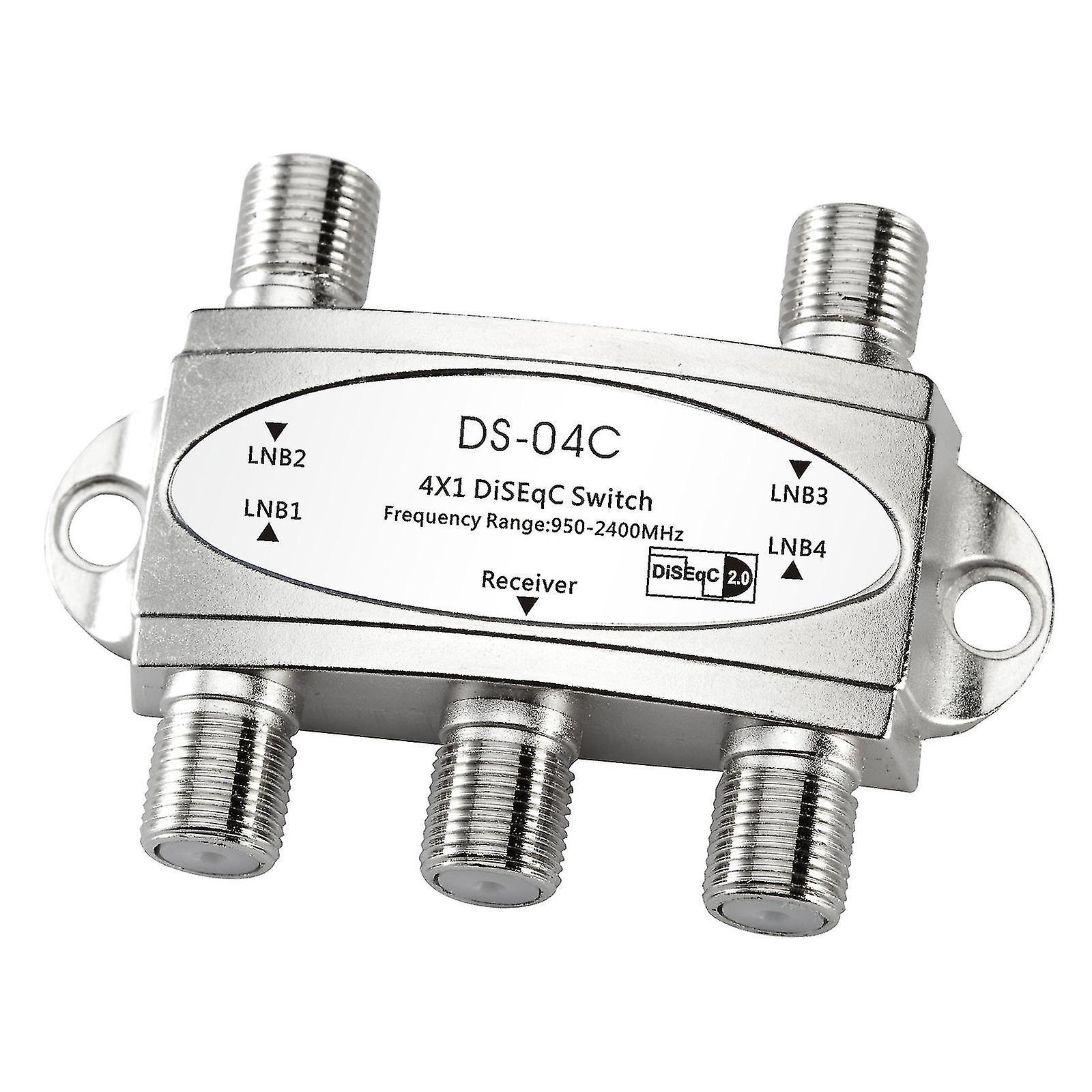 Professionelles Programm Ds-04c 4x1diseqc-schalter Typ "f" Schnittstelle Diseqc-schalter