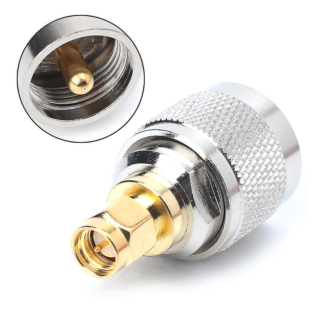 Pl259 Uhf-stecker (vernickelt) Auf Sma-stecker (vergoldet)
