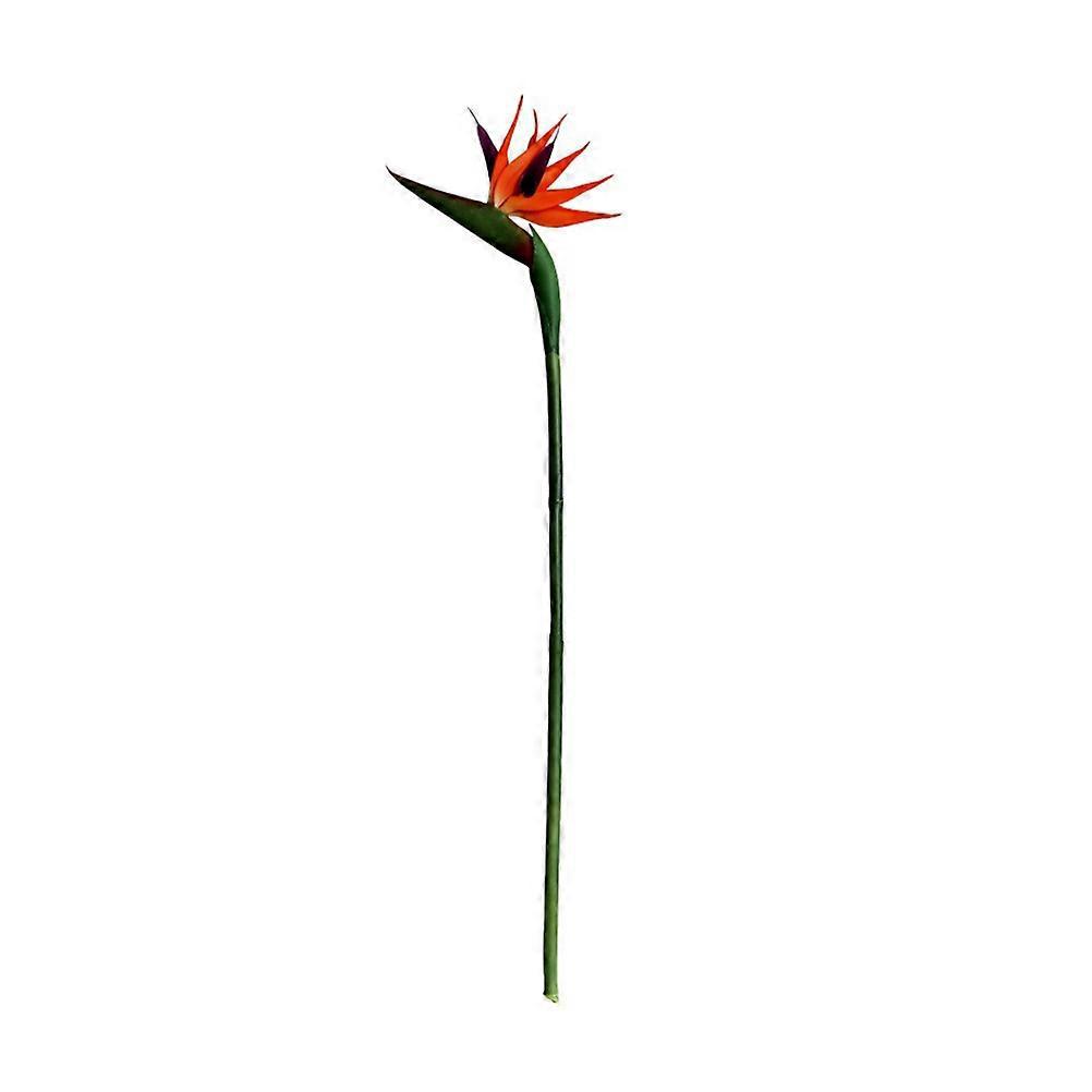 1 Stück Künstliche Blume Paradiesvogel Kunststoffblume Heimdekoration (orange)-55.00x22.00x3.00cm-orange