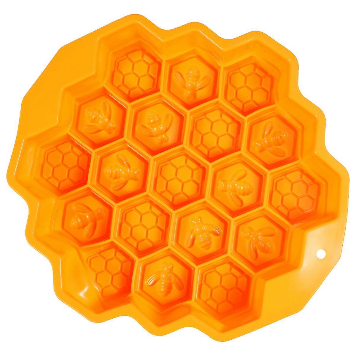 Einzigartige Silikonform, Schicke Backform, Wabenförmige Kuchenform, Backwerkzeug-24x23cm-orange