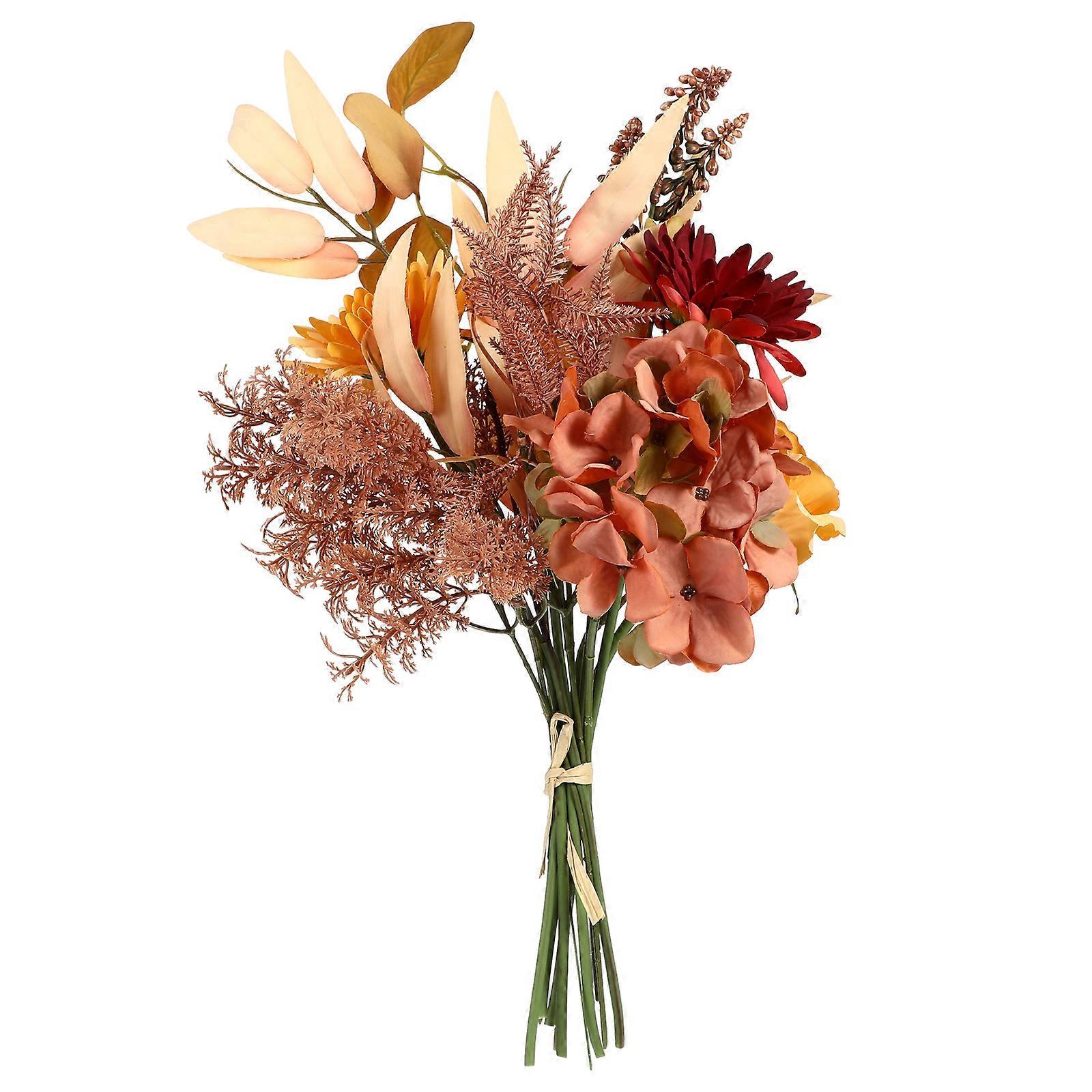 Stück Künstlicher Herbststrauß Mit Blumen Für Thanksgiving-44.00x25.00x25.00cm-orange