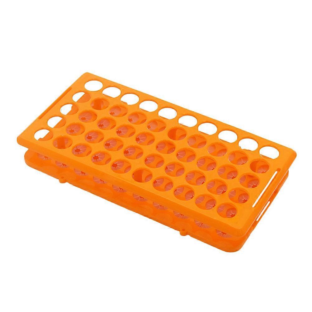 Reagenzglashalter, Fläschchenhalter, Schnapsgläserhalter, Ständer, 50-facher Reagenzglas-aufbewahrungsorganizer-24.5x12.5cm-orange