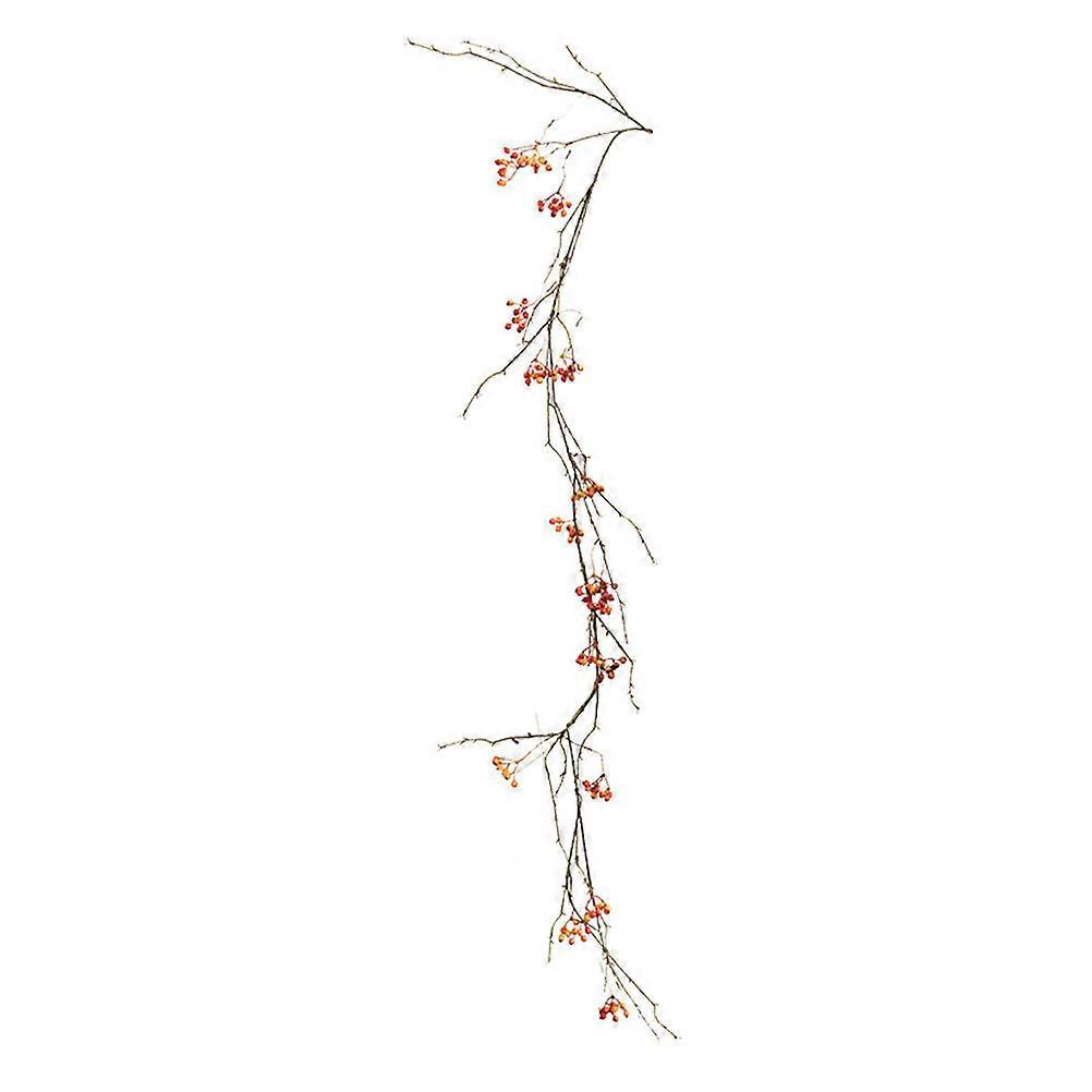 Künstliche Wildbeerenranken-girlande Aus Rattan, Künstliche Hängeblume, Heimdekoration-160x3x1cm-orange