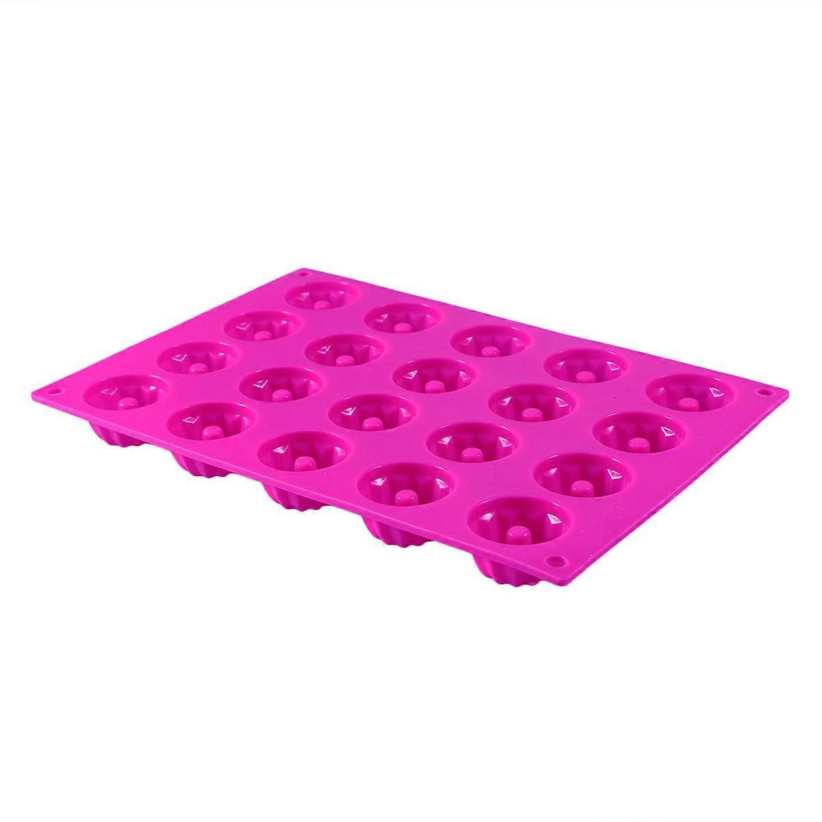 Silikon-kuchenform Mit 20 Mulden, Cupcake-backform, Kuchenstäbchenform (rosa)-29.80x19.90x2.20cm-rosy